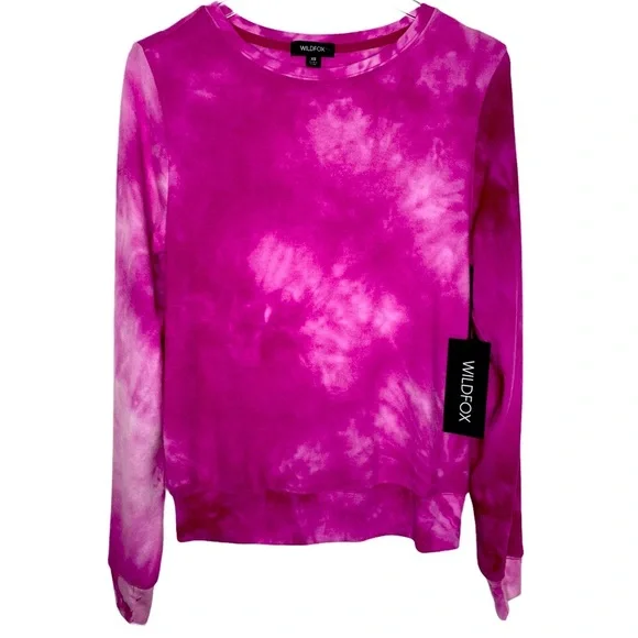NET Wildfox Tie Dye Lounge Sweater Sz XS - Picture 1 of 8
